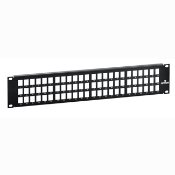QuickPort Patch Panel, 72-Port, 2RU. Cable Management bar included.