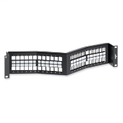 QuickPort Recessed-Angled Patch Panel, 48-Port, 2RU