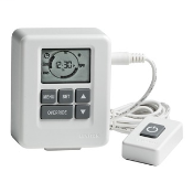 Indoor Digital Advanced Plug-In timer with Timer Settings at a Glance. Large easy to read display. Astronomic clock automatically adjusts to local sunrise/sunset times. Random feature for security. Automatic adjusting daylight saving time option. 50 on/of