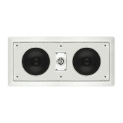 Leviton Architectural Edition Powered by JBL Dual 5" Woofer Two-Way In-Wall Center Channel Home Theater Loudspeakers, 120 watts, 8 ohms