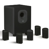 Leviton Architectural Edition powered by JBL 5-Channel Surround Sound Home Cinema Speaker System and 5 Satellite Speakers - Black