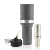 Rhino-Hide 49 Series Single Pole Female Connector (Contact, Insulator, & Dust Cap), Industrial Grade, Crimped, 444 MCM Cable, 1000 Volt, 796 Amp Max - GRAY