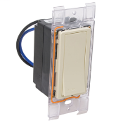 Discontinued Product. LevNet RF, Wall Switch Receiver, Ivory, Enabled by EnOcean, Title 24 compliant, ASHRAE 90.1 compliant