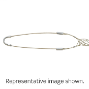 Single U Eye, Closed Mesh, Double Weave, Heavy Duty, Support Wire Mesh Grip .750 - .990 Cable Dia.Range, Length