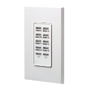 Dimensions Scene 9 thru 16 Station, Raise, Lower Station, Title 24 compliant, ASHRAE 90.1 compliant, White