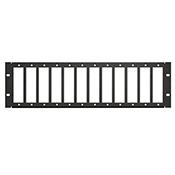 3RU 500i SDX Panel, empty; Accepts up to (12) SDX adapter plates or (12) SDX MTP cassettes.