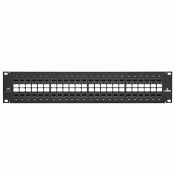 Cat 6A Flat QuickPort Patch Panel, 48-Port, 2RU