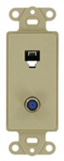 40659-I, Ivory, Decora Telephone & Video Inserts & Kits