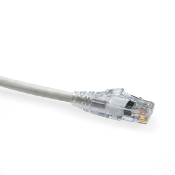 eXtreme Cat 5e SlimLine Boot Patch Cord, 7 ft, White