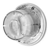 Keyless Compact Fluorescent Ceiling Lampholder with 13W GU 24 CFL Lamp and thermoplastic lamp guard. 13W, 60Hz