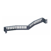 QuickPort Recessed-Angled Patch Panel, 24-Port, 1RU