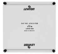 Half Width Universal Security Plate with PCB mounting clips cof: white pkd:BX1/00/008