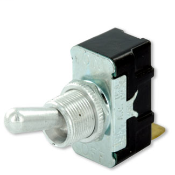 Toggle switch, single pole - single throw; 2-position, on-off; 10A-250V,15A-125V;