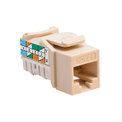 HOME 6 Snap-In Jack, T568A Wiring, Ivory