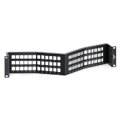 QuickPort Recessed-Angled Patch Panel, 72-Port, 2RU