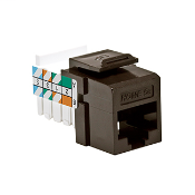 HOME 5e Snap-In Jack, T568A Wiring, Brown