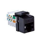HOME 5e Snap-In Jack, T568A Wiring, Black