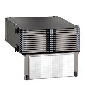Opt-X UHDX 4RU Fiber Enclosure, empty, with sliding trays; Accepts up to (48) HDX components.