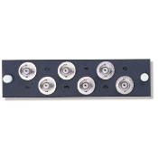 BNC Mounting plate, 6-pack, loaded
