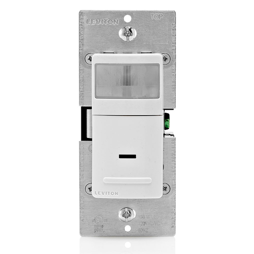 Decora Vacancy Motion Sensor In-Wall Switch, Manual-On, 15A, Single Pole or 3-Way/Multi-sensor w/ Remote, White, Ivory, Light Almond