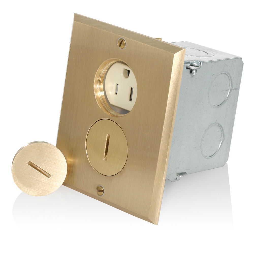 Leviton 25249-TFB 15 Amp 125 Volt NEMA 5-15R 2-Pole 3-Wire Commercial Grade Ivory Tamper-Resistant Straight Blade Receptacle Leviton 25249-TFB 15 Amp 125 Volt NEMA 5-15R 2-Pole 3-Wire Commercial Grade Ivory Tamper-Resistant Straight Blade Receptacle