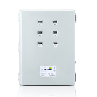 Large Mini Meter MMU, 120/208V 3P/4W REF VOLTAGE, 6 Dual Element Meters, NEMA 4X, Current Transformers Not Included.