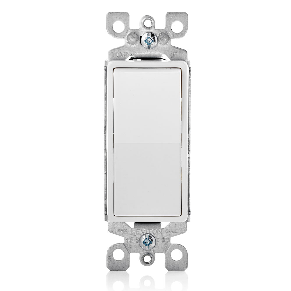 LEVITON 5611-2W SP WHITE LIGHTED DECORA SWITCH 15AMP 120/277V LEVITON 5611-2W SP WHITE LIGHTED DECORA SWITCH 15AMP 120/277V