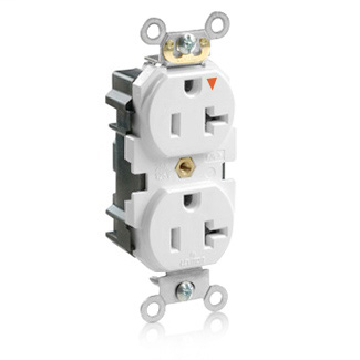 LEV M5362-IGW WH IG REC DUP 20A125V LEV M5362-IGW WH IG REC DUP 20A125V