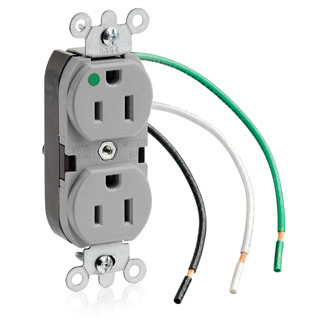 LEV 8200-LGY 15A 125V WIRE LEAD HG LEV 8200-LGY 15A 125V WIRE LEAD HG