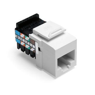 LEV 41108-RW8 JACK 8P8C USOC WH LEV 41108-RW8 JACK 8P8C USOC WH
