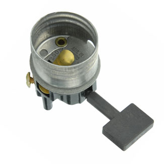 Medium Base Interior Only, Shell Incandescent Lampholder, Key, Single Circuit, -