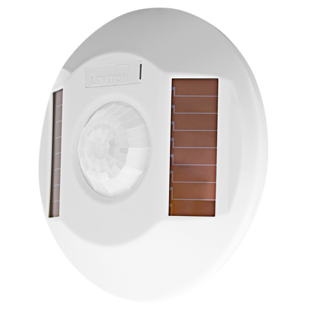 LevNet RF, Wireless Self-Powered Occupancy Sensor, PIR, 450SF, 315MHz, EnOcean, Title 24 compliant, ASHRAE 90.1 compliant