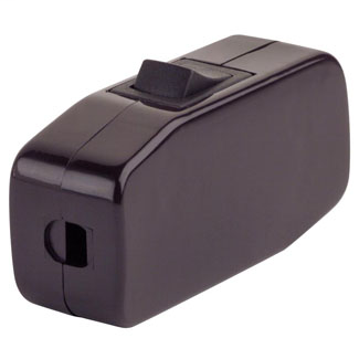 Product image for Leviton 5410 125 VAC 3 Amp SPST Brown On-Off Rocker Feed-Through Appliance Switch