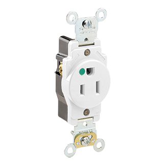 LEV 8210-W WH REC SGL HG 2PO 3WI 15 LEV 8210-W WH REC SGL HG 2PO 3WI 15