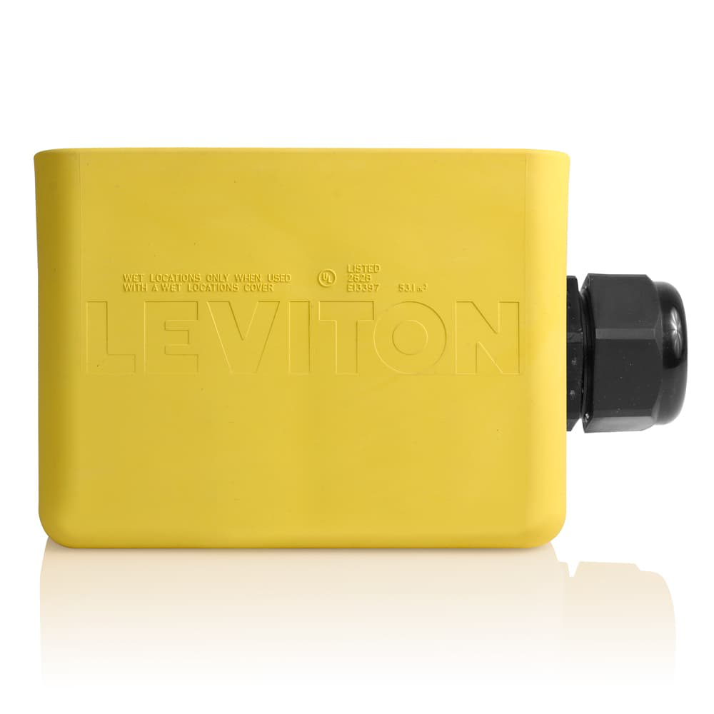 LEV 3300-2Y 2 GANG ANGLED OUTLET BO LEV 3300-2Y 2 GANG ANGLED OUTLET BO