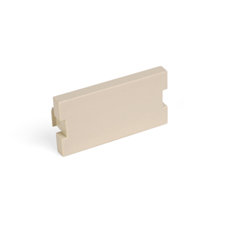 Blank MOS Module, 1 Unit High, Ivory