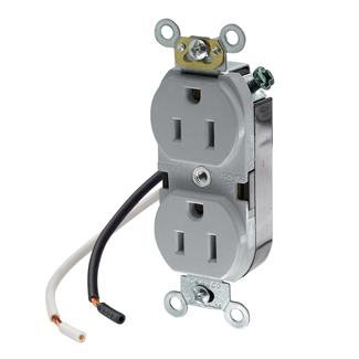 LEV 5262-CGY FED SPEC 2LEAD REC 15A LEV 5262-CGY FED SPEC 2LEAD REC 15A