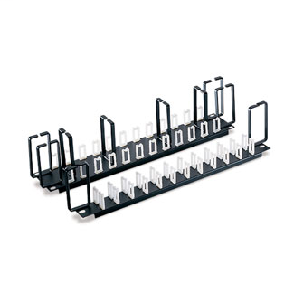 Leviton 49252-PO2 19 x 3.5 Inch Black 16 Gauge Steel 2-Position Flat Cable Organizer Panel Leviton 49252-PO2 19 x 3.5 Inch Black 16 Gauge Steel 2-Position Flat Cable Organizer Panel