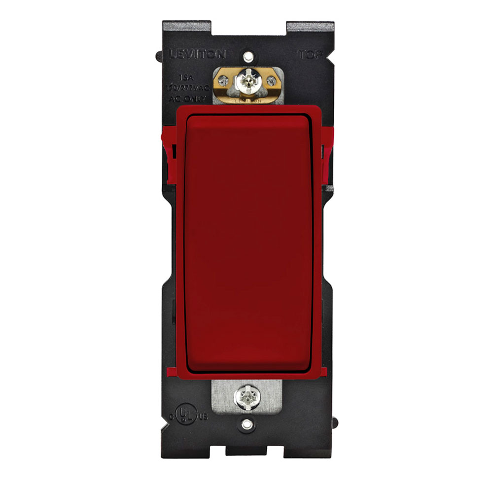 LEV RE153-RE RENU 15A 3W SWITCH RED LEV RE153-RE RENU 15A 3W SWITCH RED