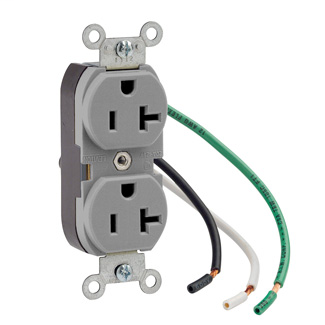 LEV 5362-LGY 20A-125V WIRE LEAD REC LEV 5362-LGY 20A-125V WIRE LEAD REC