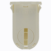Fluorescent lampholder, t8/xxx (g13 base) medium bi-pin, non-shunted, turn type with lamp lock, tall height, (30mm) lamp center 660W-600V. UL AND CSA. Snap-on with no post mounted, bottom load. PKD 1/polybag, 5/master carton.