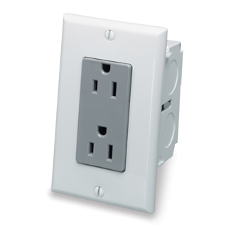 J-Box Kit (one duplex gray receptacle)