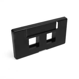 Leviton 49910-SE2 3.15 x 0.45 x 1.66 Inch Black ABS Plastic Flush Mount Modular Furniture Face Plate Leviton 49910-SE2 3.15 x 0.45 x 1.66 Inch Black ABS Plastic Flush Mount Modular Furniture Face Plate