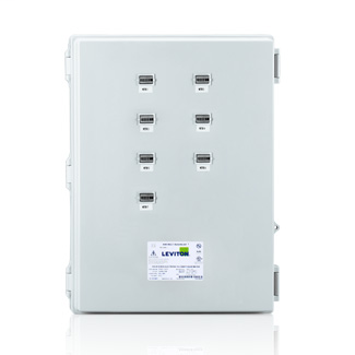 Large Mini Meter MMU, 120/240V 1P/3W REF VOLTAGE, 7 Dual Element Meters, NEMA 4X, Current Transformers Not Included.