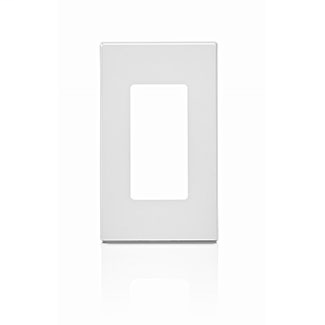 Leviton 80301-SW 2.75 x 0.25 x 4.6 Inch 1-Gang Smooth White Polycarbonate Snap-On Screwless Standard Decorator Wallplate Leviton 80301-SW 2.75 x 0.25 x 4.6 Inch 1-Gang Smooth White Polycarbonate Snap-On Screwless Standard Decorator Wallplate