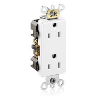 LEV 16262-W DECORA DUPLEX RECEPT LEV 16262-W DECORA DUPLEX RECEPT