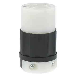 Leviton 2363 20 Amp 125/250 Volt NEMA L10-20R 3-Pole 3 Wire Industrial Grade Non-Grounding Black/White Locking Connector Leviton 2363 20 Amp 125/250 Volt NEMA L10-20R 3-Pole 3 Wire Industrial Grade Non-Grounding Black/White Locking Connector