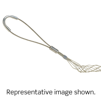 Offset Eye, Closed Mesh, Single Weave, Standard Duty, Support Wire Mesh Grip 1.00 - 1.24 Cable Dia.Range, Length