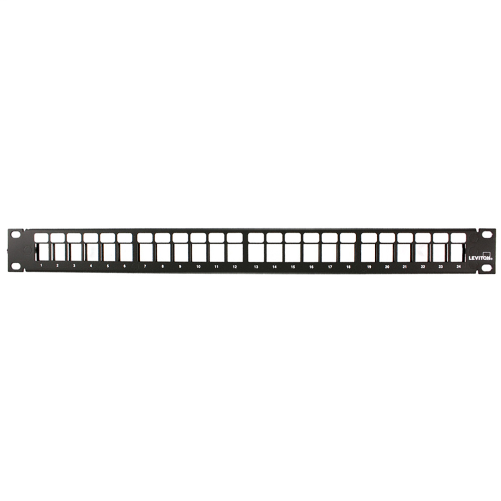 LEVITON 49255-H24 24-PORT HIGH DENSITY BLANK PATCH PANEL W/ CORD MANAGER BAR LEVITON 49255-H24 24-PORT HIGH DENSITY BLANK PATCH PANEL W/ CORD MANAGER BAR
