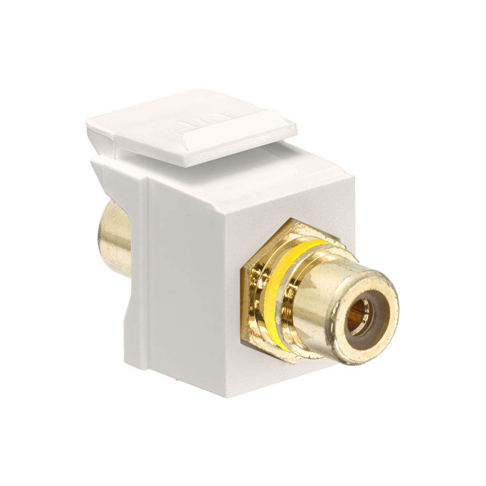 LEV 40830-BTY COUPLER RCA LA W/ YEL LEV 40830-BTY COUPLER RCA LA W/ YEL